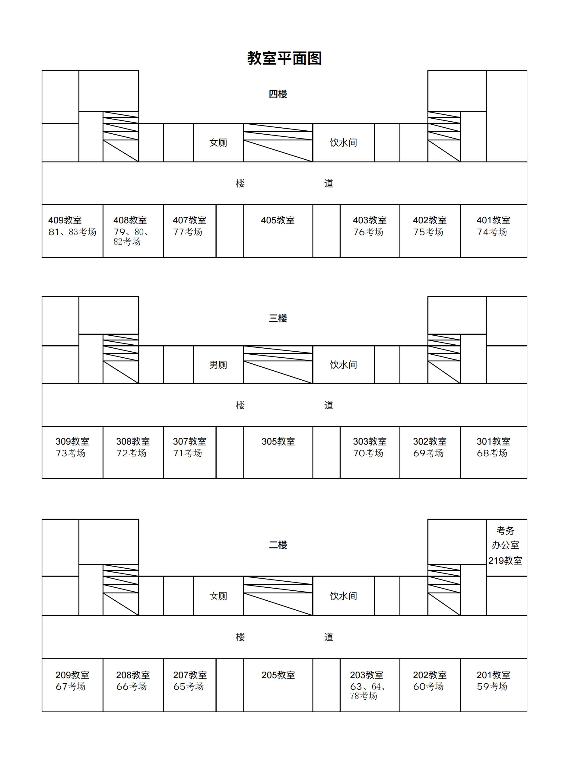 2023年下半年天津市河西区卓群中学自考考点考场示意图_00 2023年下半年天津市河西区卓群中学自考考点考场示意图_00