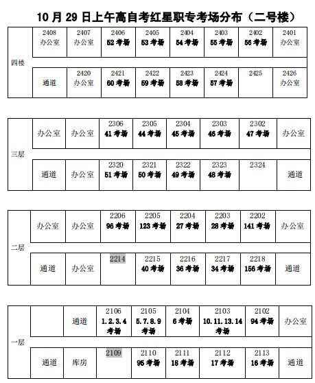 2023年下半年天津市红桥区红星职专自考考点考场示意图4 2023年下半年天津市红桥区红星职专自考考点考场示意图4