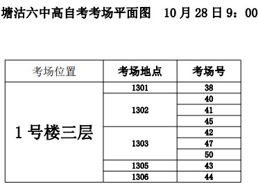 2023年下半年天津市塘沽区塘沽六中自考考点考场示意图3 2023年下半年天津市塘沽区塘沽六中自考考点考场示意图3