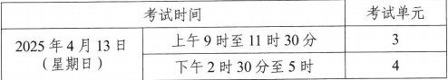 2025年4月湖南自考考试安排2 2025年4月湖南自考考试安排2